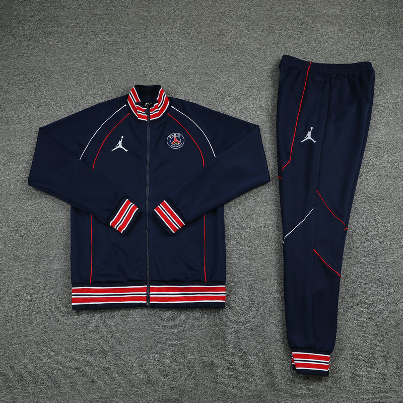 巴黎圣日耳曼训练服出场服2122梅西内马尔球员版外套秋冬足球服 巴黎