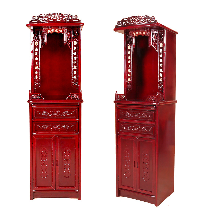 带门供台家用佛龛神台神龛立柜佛柜神柜观音财神爷供奉桌 佛光普照 20