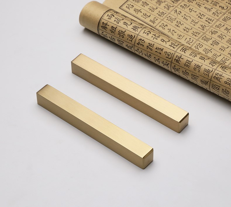 黄铜镇纸小楷压纸压书镇文镇镇尺金属日式白铁镇文房四宝毛笔书法