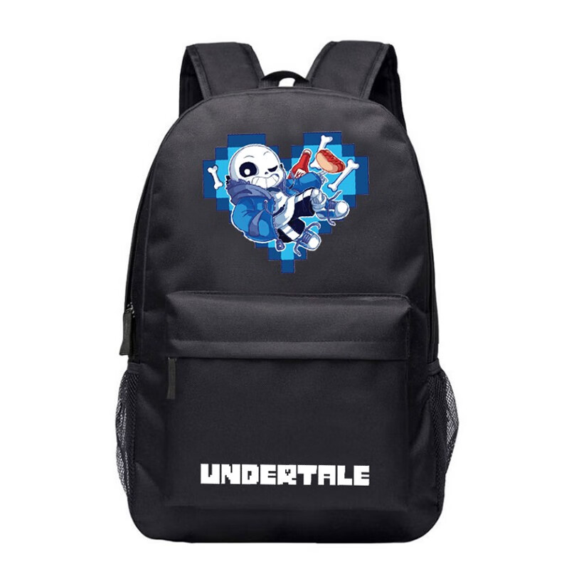 刻沫 传说之下中学生书包男 sans双肩包动漫二次元游戏周边背包 3