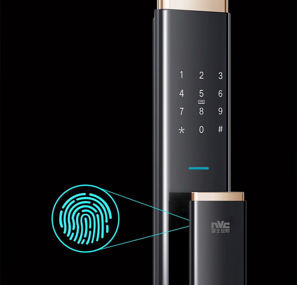 雷士nvcp1智能门锁电子锁智能家用防盗门密码磁卡锁半导体隐藏指纹锁
