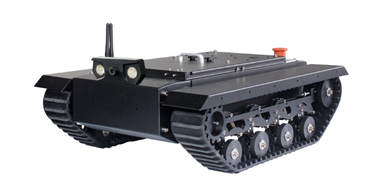 橡胶履带机器人无人车开发定制款定金套餐一底盘含无刷电机配驱动器