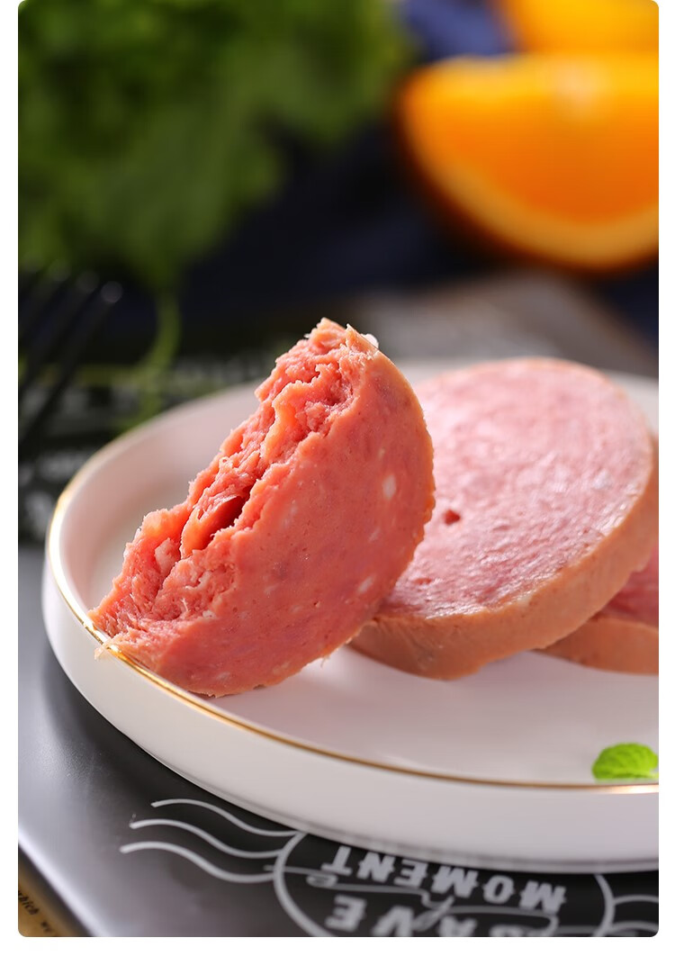 牛筋火腿肠开袋即食下酒菜特产小零食 牛肉火腿肠-约350克/根【图片