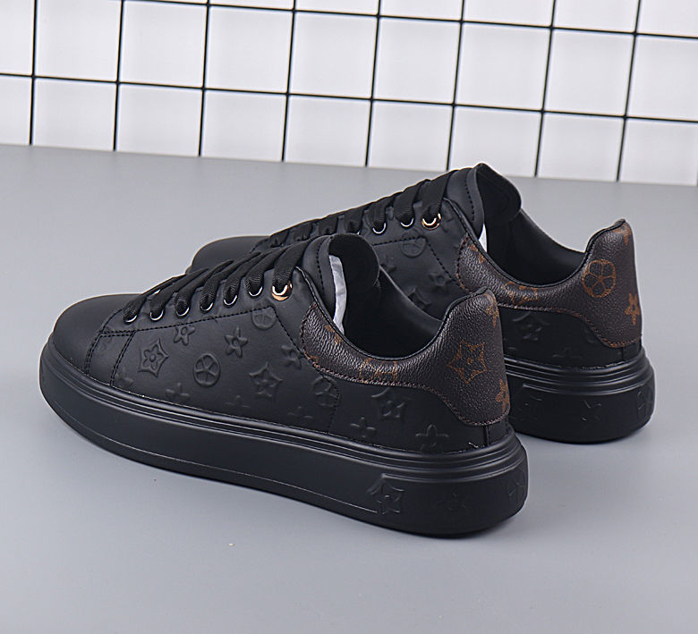 wonst麦卡伦小白鞋春季皮面印花潮牌运动休闲鞋情侣风潮流板鞋 白棕色