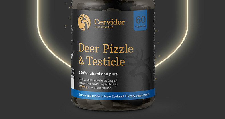 cervidor新西兰原装进口马鹿鞭胶囊品提振精力3瓶60g3瓶装