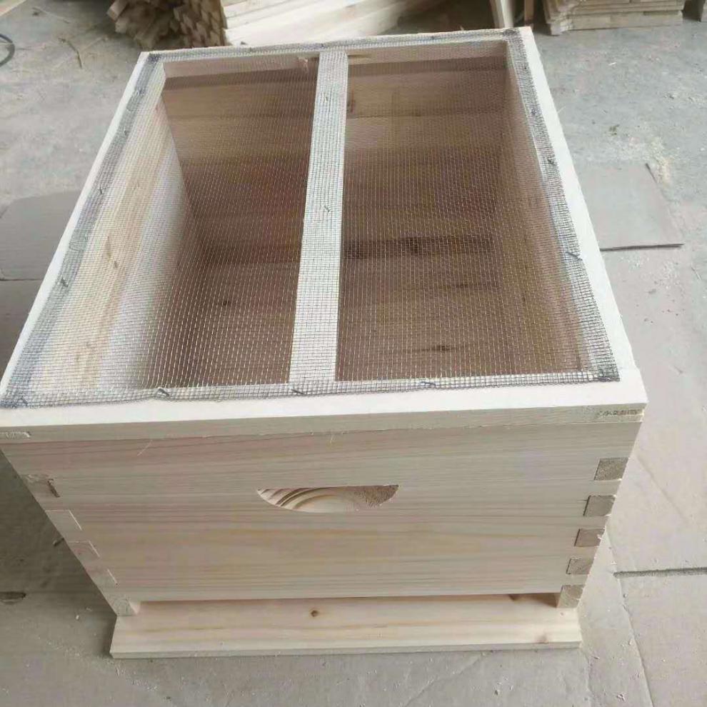 中意蜂蜂箱杉木煮蜡不煮蜡养蜂专用全套标准十框平箱养蜜蜂桶箱子