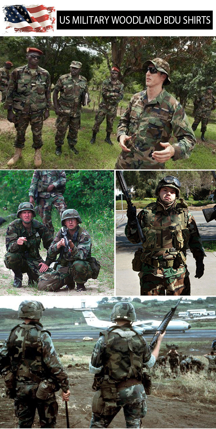 美国原产usmc美军军版原品公发四丛迷彩战术服作训衣bdu战斗服外套