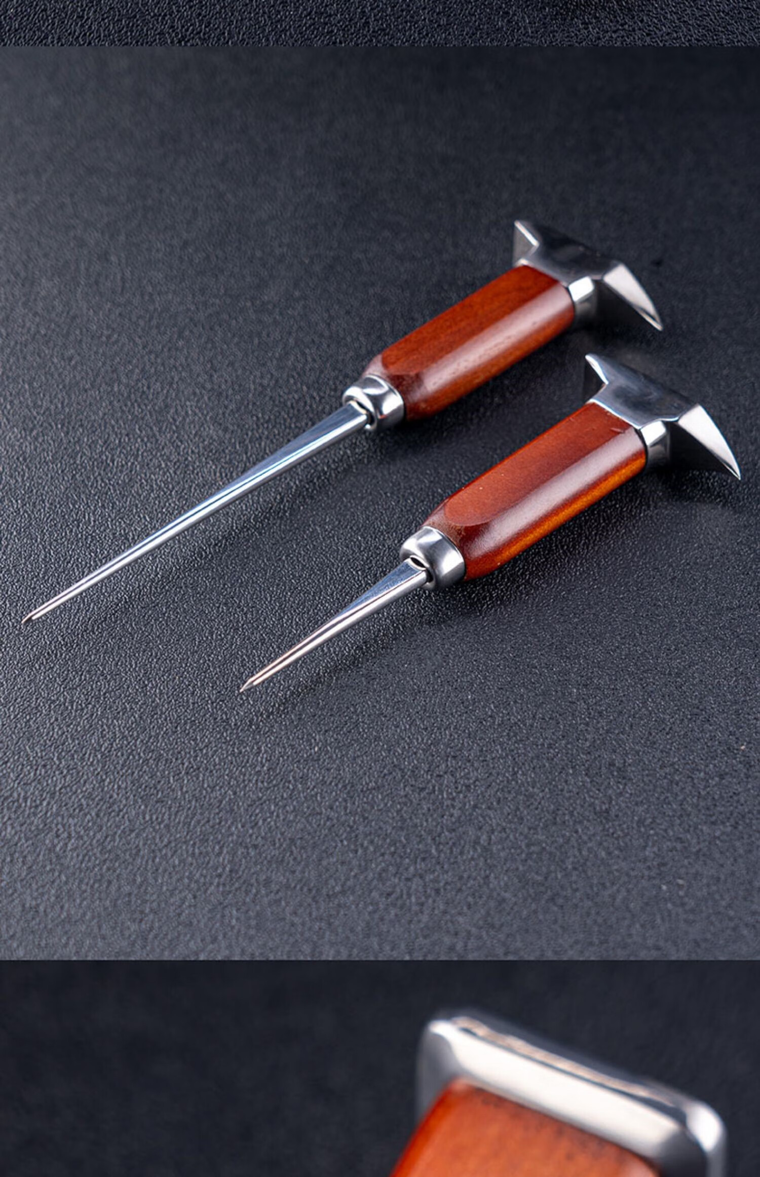 削冰刀酒吧先生 调酒冰锥三叉戟冰锥冰叉 圆冰球凿冰器 开冰刀具削