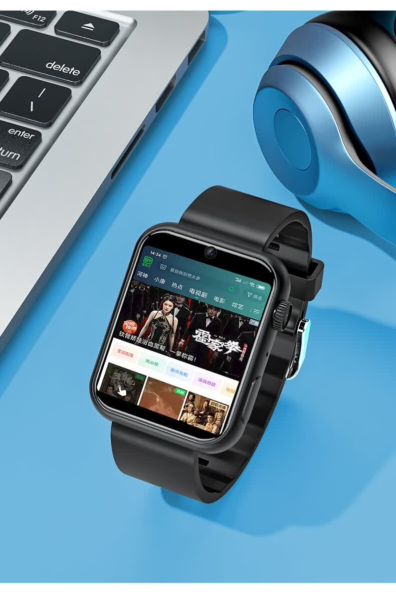 伯莎丹顿(bertha denton) 智能手环4g双摄像全网通可插卡通话定位测