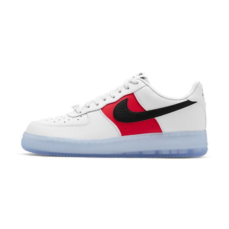耐克nikeairforce1胭脂白红水晶底空军一号板鞋运动鞋男鞋ct229511044