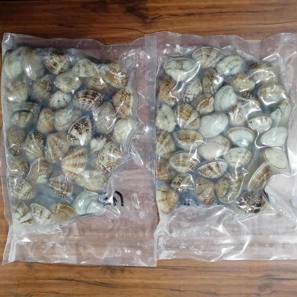 橙臻鲜冻煮杂色蛤真空沙蚬子花甲真空熟食无沙开袋即食三袋真空花甲