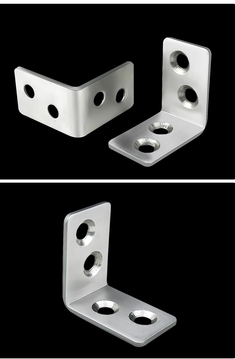 首力304不锈钢角码90度直角加厚铁角家具固定连接件层板托码三角架304