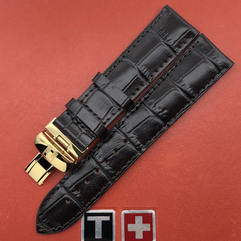 适配1853天梭宝环系列t108皮带 t108408a真皮表带配件20mm男士 原厂