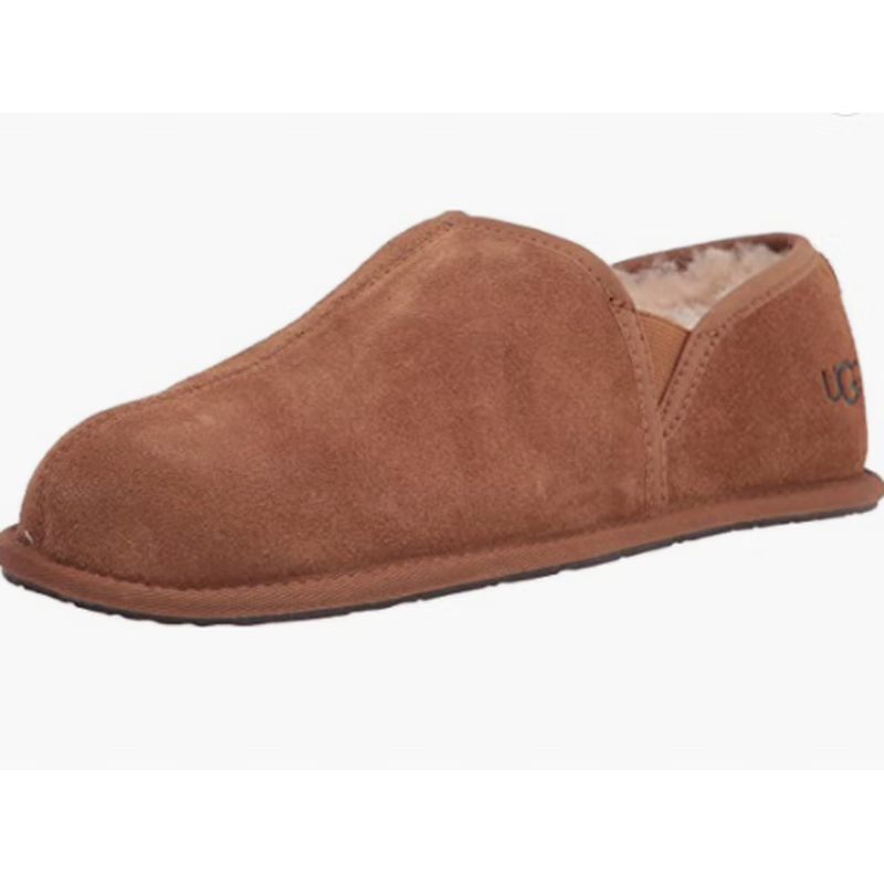 ugg男休闲鞋鞋棉鞋冬季保暖柔软舒适套脚圆头一脚蹬反毛皮羊毛scuff