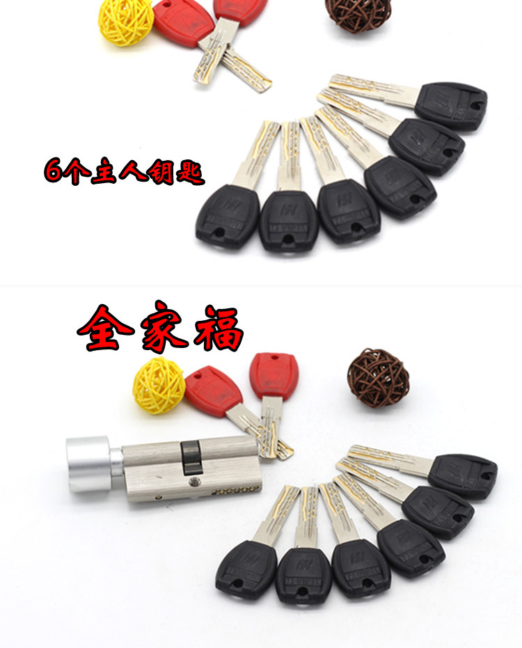 德士利筱岙级叶片锁芯霍曼防盗门大葫芦单开室内房门执手锁 德亚伦大