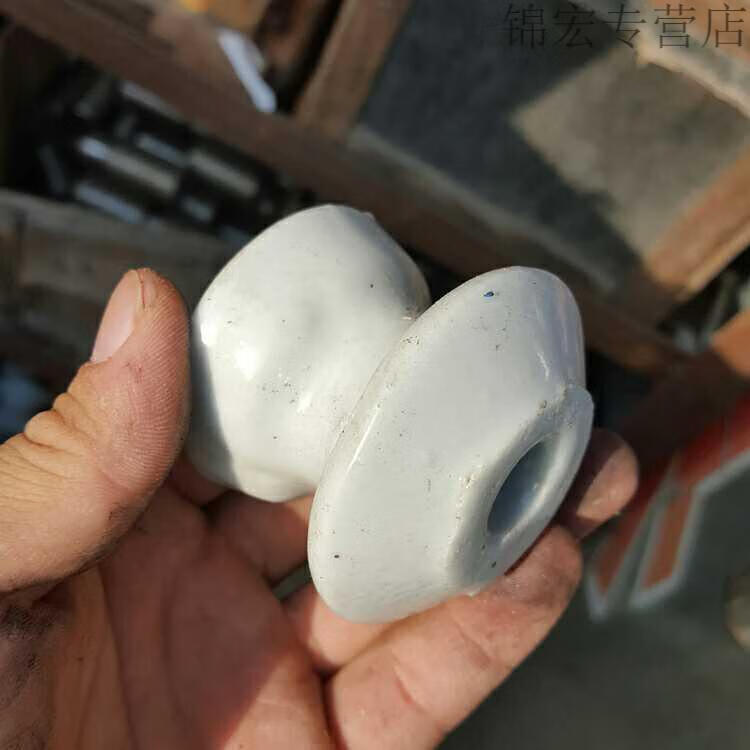 瓷壶 电力磁瓶 电线架低压磁壶电力配件 通电设备 电线杆绝缘瓷瓶 高