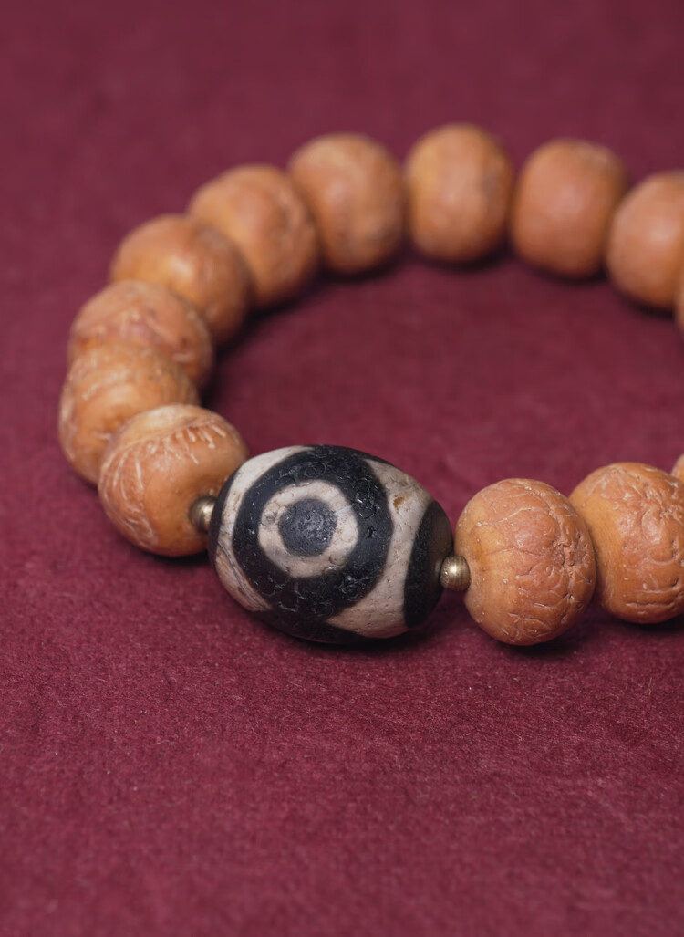 原创天珠大凤眼菩提珠子手串复古个性西藏把玩珠串手链男 14mm 女生17