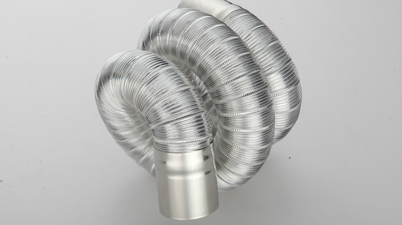 燃气热水器铝箔可伸缩排烟管强排式热水器5-6-7-8cm排气管软管 11cm