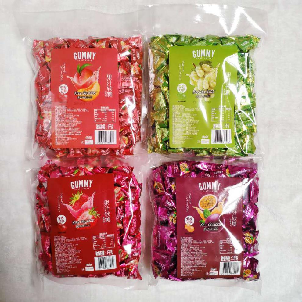 gummy果汁软糖美味糖果休闲零食甜点 小包装称重1000g 百香果味1斤