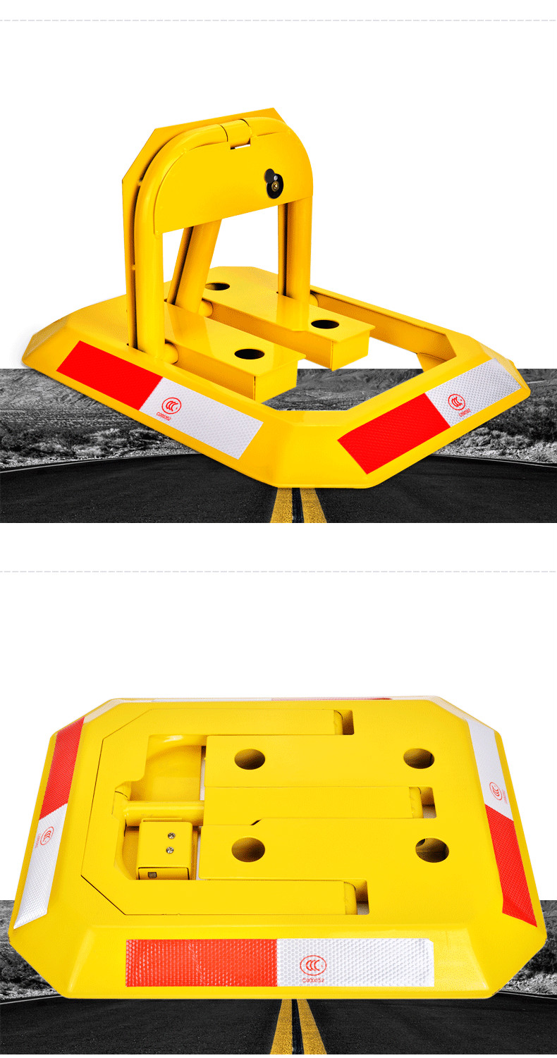 汽車停車位地鎖佔位鎖加厚防撞固定八角車位鎖停車樁免打孔佔車位 免
