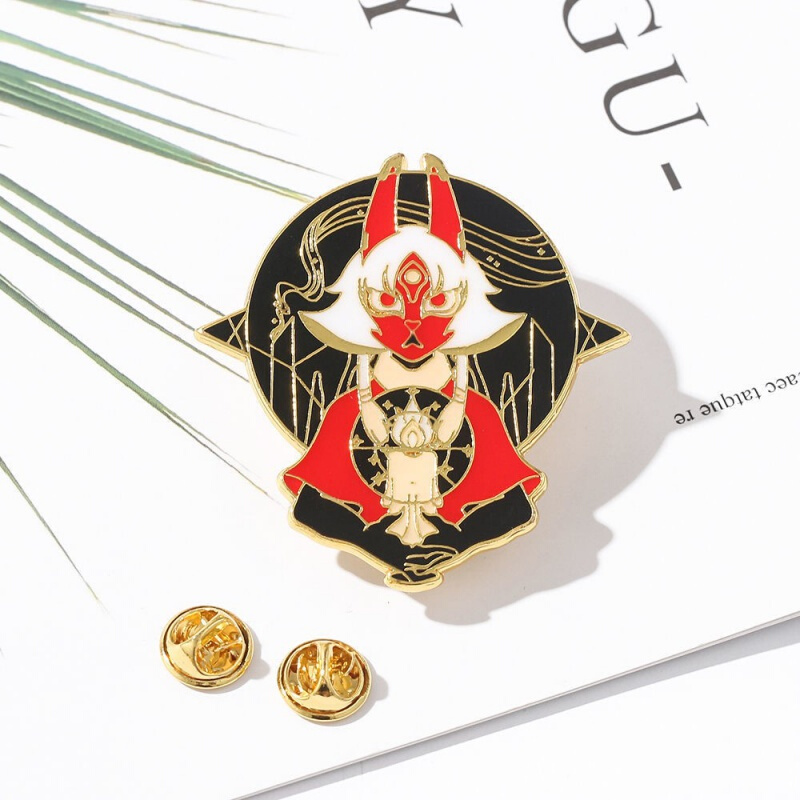 光遇金属徽章【现货】游戏光遇周边龙骨卡卡白鸟平菇金属徽章 龙骨