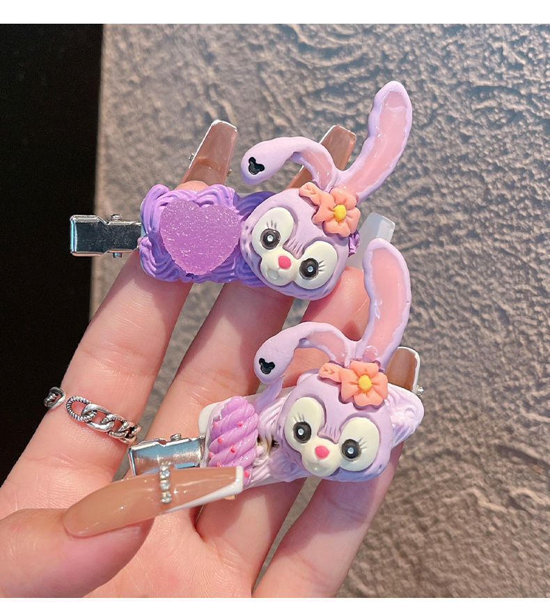 circinus 朋趣 抖音同款星黛露奶油胶发夹diy自制材料包手工发抓卡通