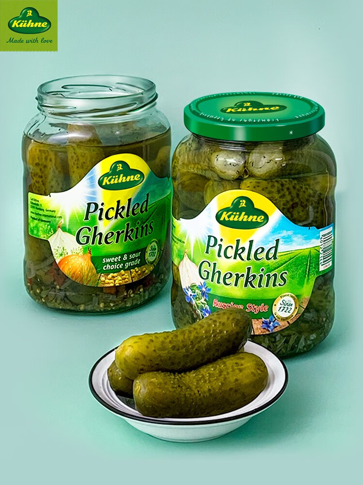 德国冠利原装进口俄式酸黄瓜酸甜鸡尾青瓜仔红椰菜酸青瓜酸菜洋葱腌