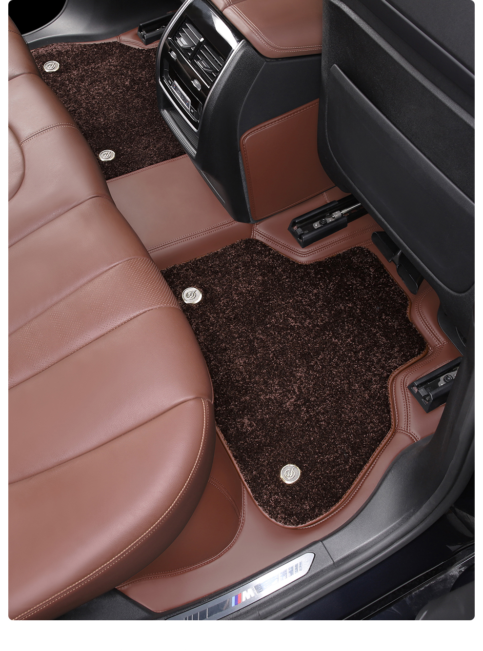 八骏奔腾360航空软包脚垫宝马x5全包围脚垫x6汽车专用2022款马鞍棕