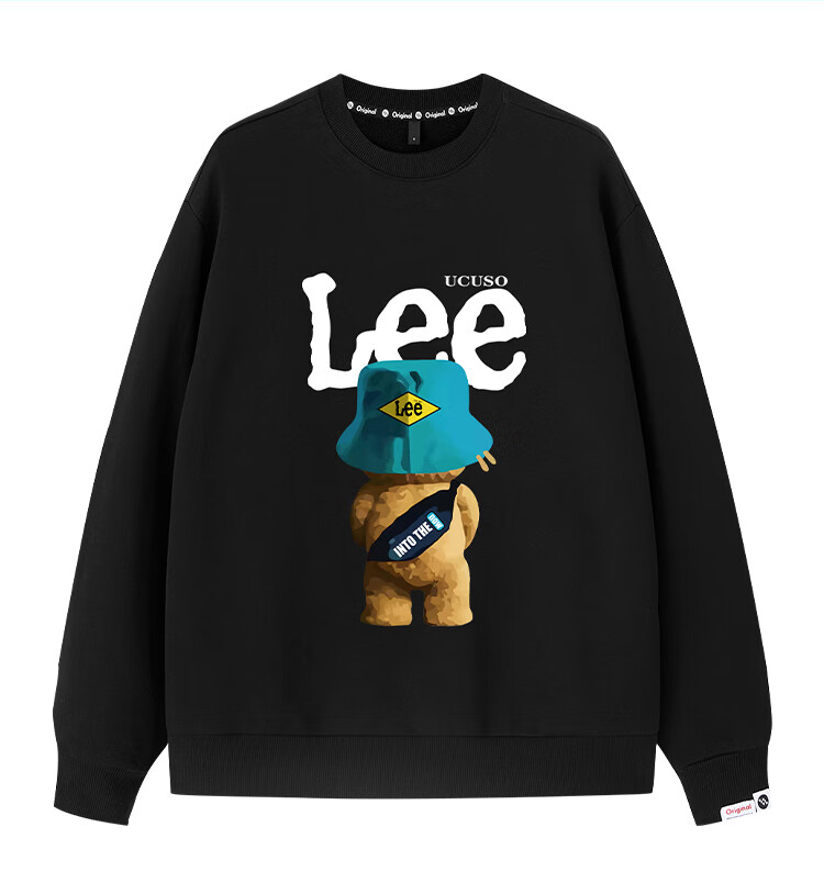 【商场同款】lee男装 ucuso暴力熊联名卫衣男春秋潮牌时尚潮流圆领