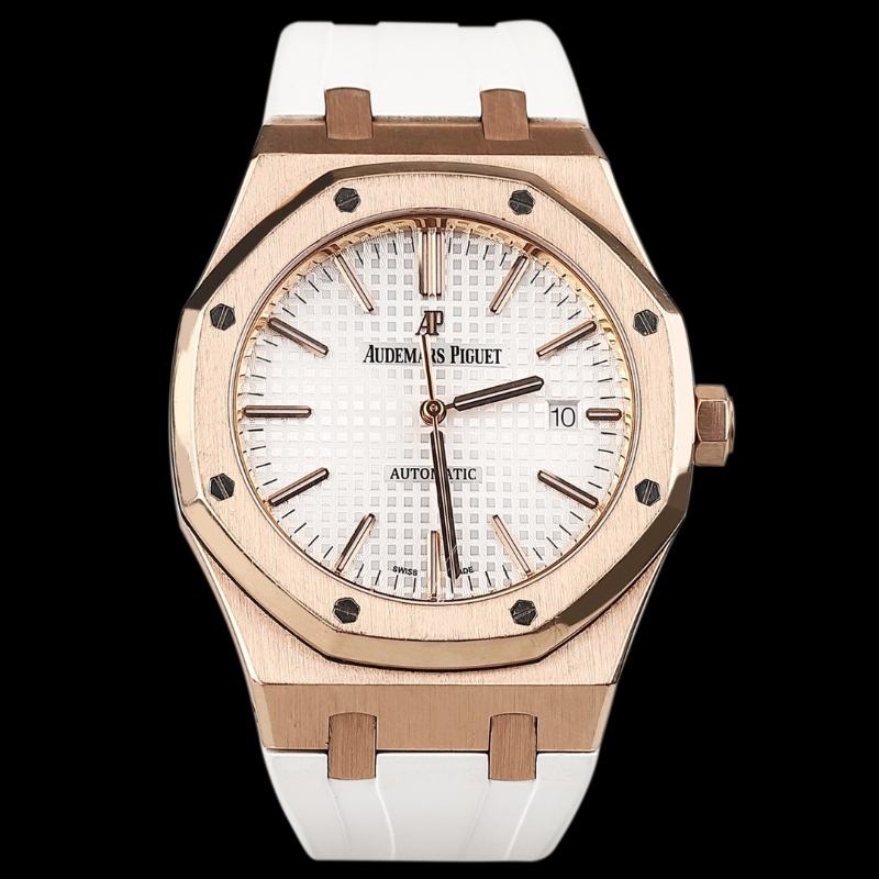 【二手95新】爱彼皇家橡树系列15400r 18k玫瑰金材质 口径41mm 有保卡