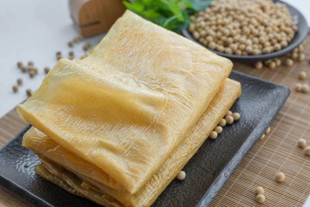 层豆皮油豆皮豆腐皮凉拌菜腐竹干货火锅 500g一斤鲜豆皮(粮食酒保鲜)