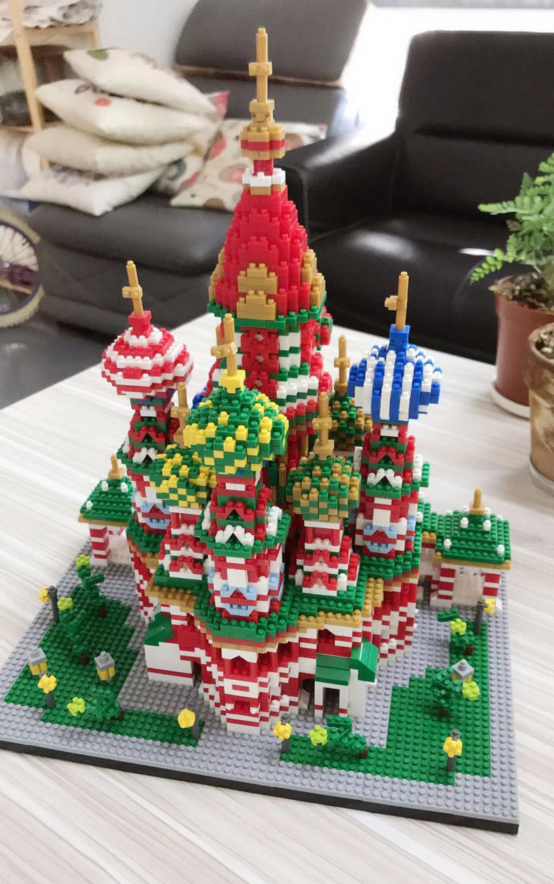 兼容乐高微小颗粒积木高难度拼装世界建筑模型成人立体拼图泰姬陵