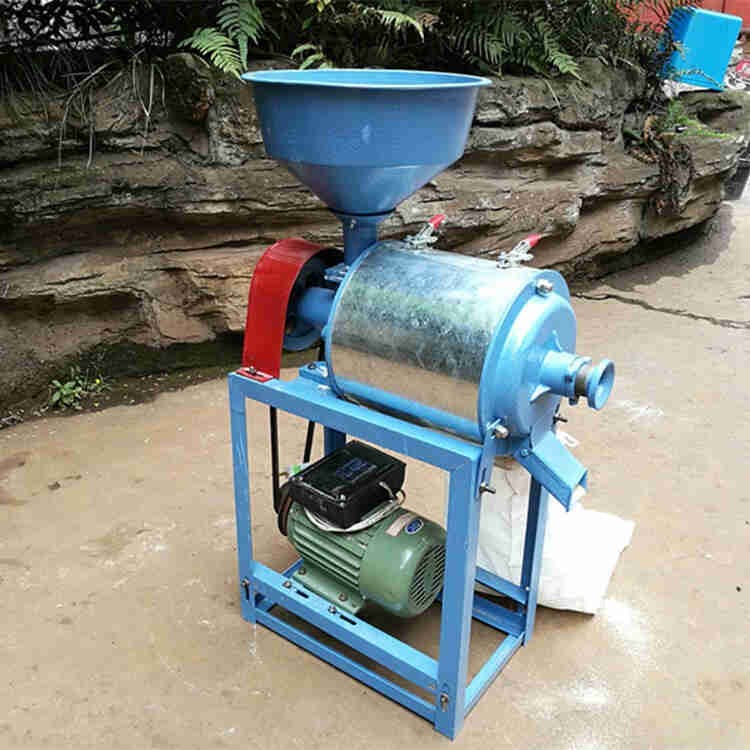 全自动小麦磨面机家用小型面粉机180新品磨粉机玉米豌豆麦麸分离机