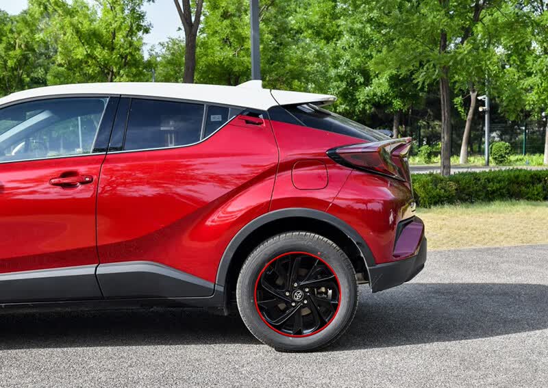 适用于丰田奕泽izoa轮毂贴纸电镀碳纤维纹17寸轮胎圈保护贴膜 亮黑 黑