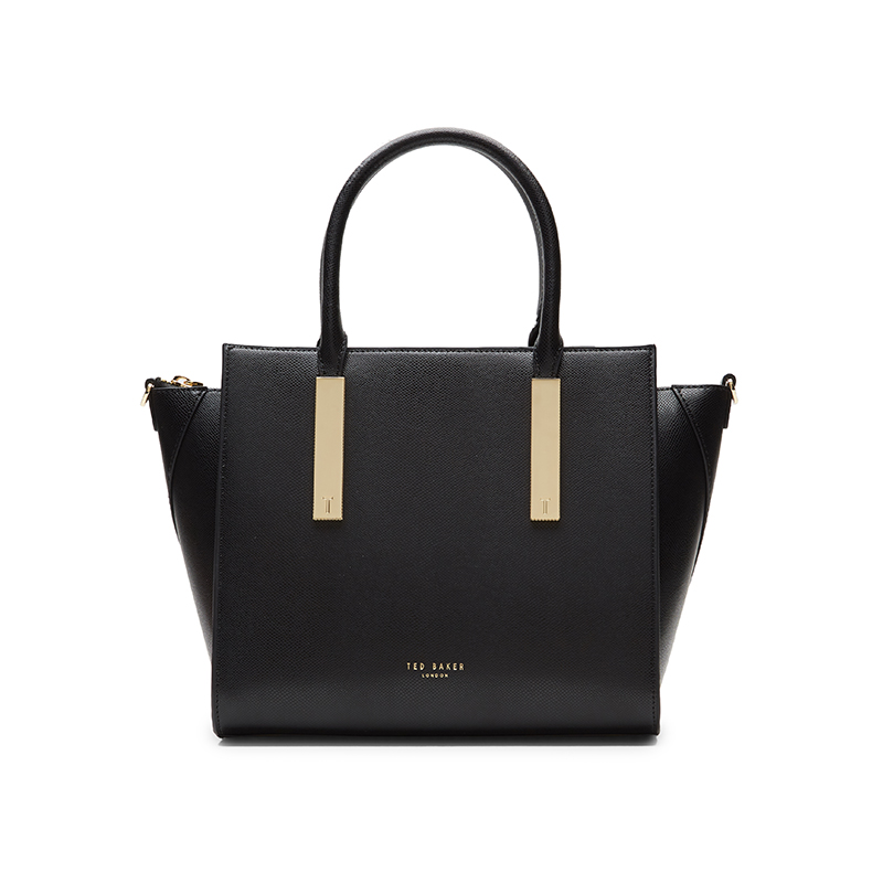 ted baker 女士时尚休闲牛皮单肩手提包 黑色