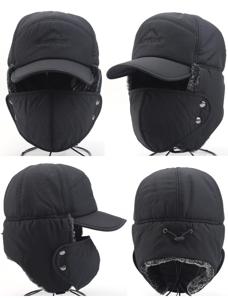 中老年人东北雷锋帽冬天帽子男加绒厚护耳保暖防寒帽爸爸爷爷棉帽