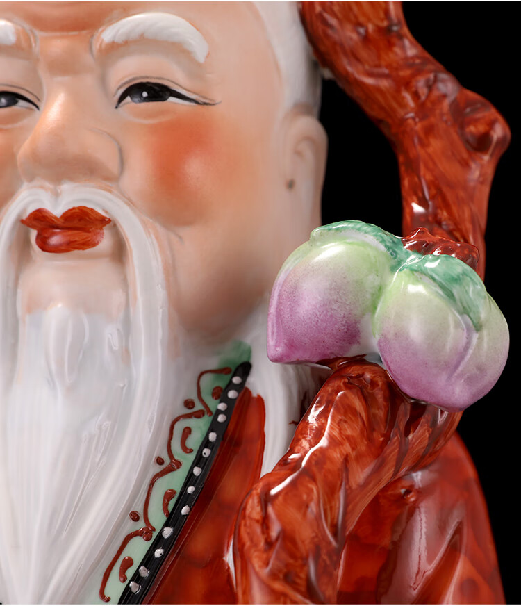 瓷像月老站月老菩萨神像牵红线月老星君月下老人红娘供奉摆件姻缘sn