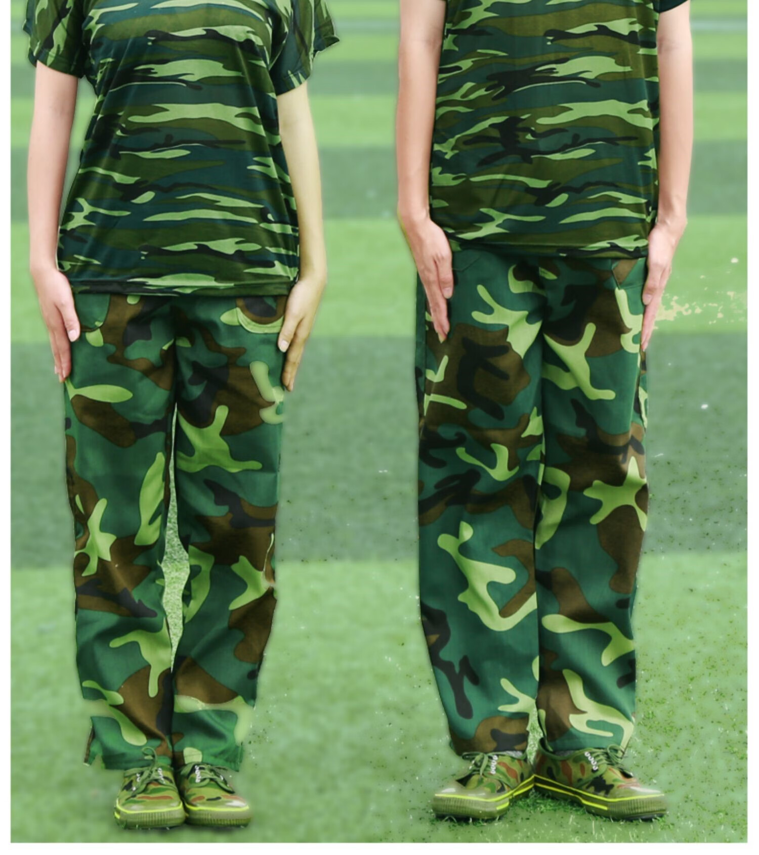 《军训服套装男迷彩服女学生服装夏季薄款初高中大学生草绿色军训服