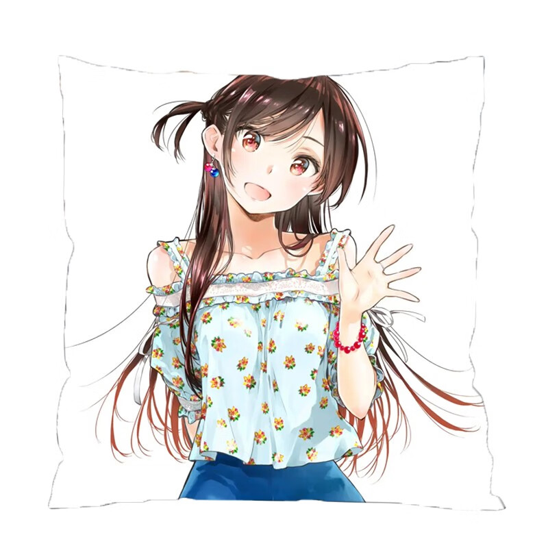 刻沫动漫周边租借女友抱枕水原千鹤瑠夏二次元创意枕头学生靠枕靠垫