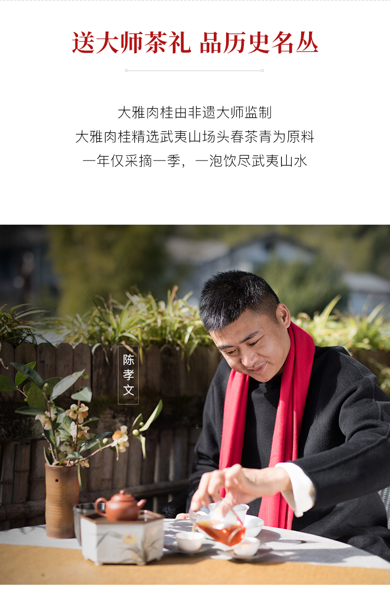 武夷大雅肉桂k01岩茶大红袍礼佳品茶叶乌龙茶礼盒装