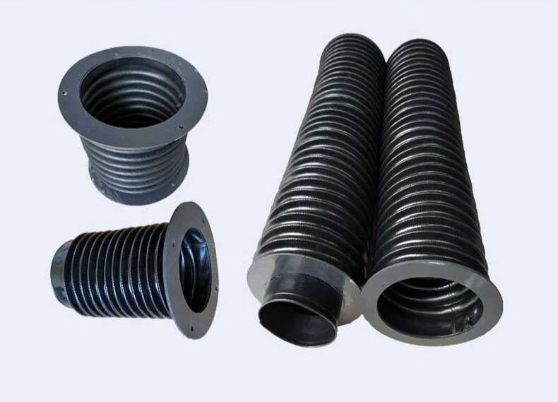 订制光轴护套油缸伸缩防尘套波纹管软管丝杠防护罩气缸防尘罩 黑色