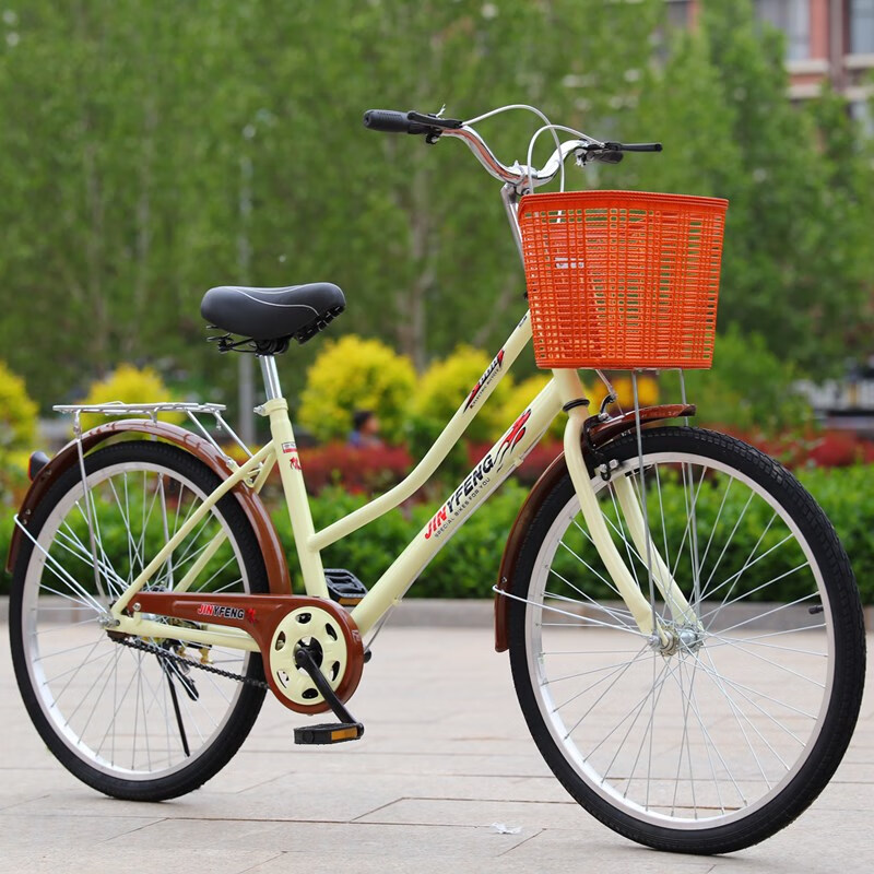 24寸自行车26普通款女轻便小型女式淑女成年大人女士网红学生单车