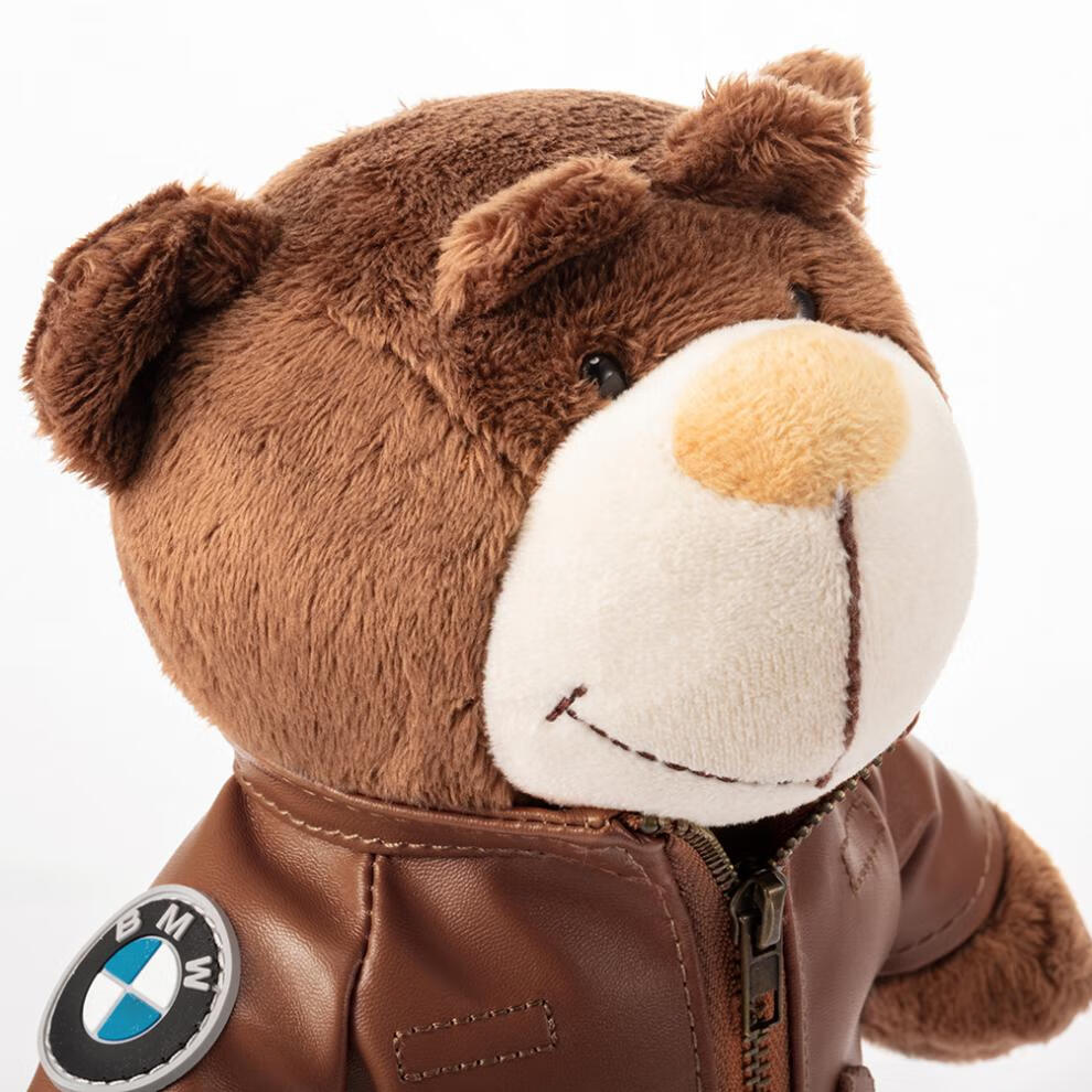 适用于摩托车挂件玩偶个性小头盔摩托摆件bmw宝马熊4s店毛绒小熊公仔