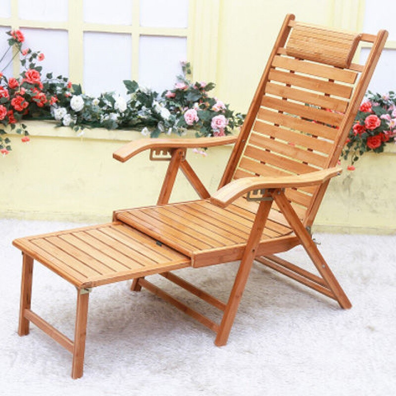 定制竹椅躺椅折叠椅午休椅老人躺椅午睡椅夏凉椅休闲椅办公室懒人摇椅