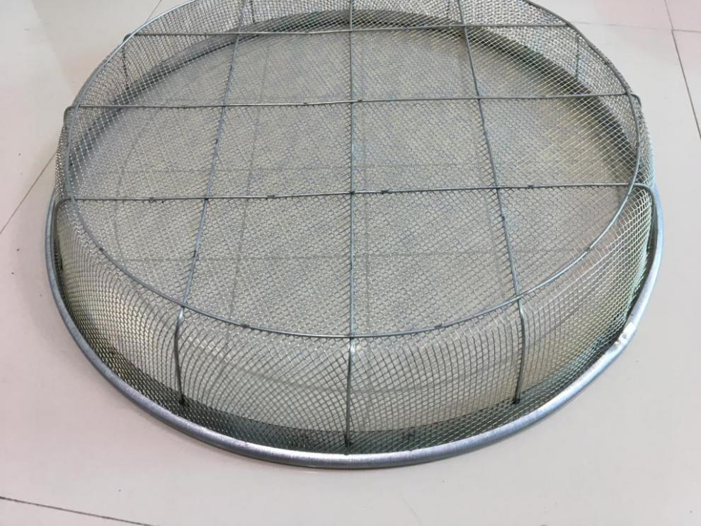 筛沙网铁筛子圆形家用园艺筛土筛网 沙子铁沙网漏筛 小孔过滤箩不锈钢