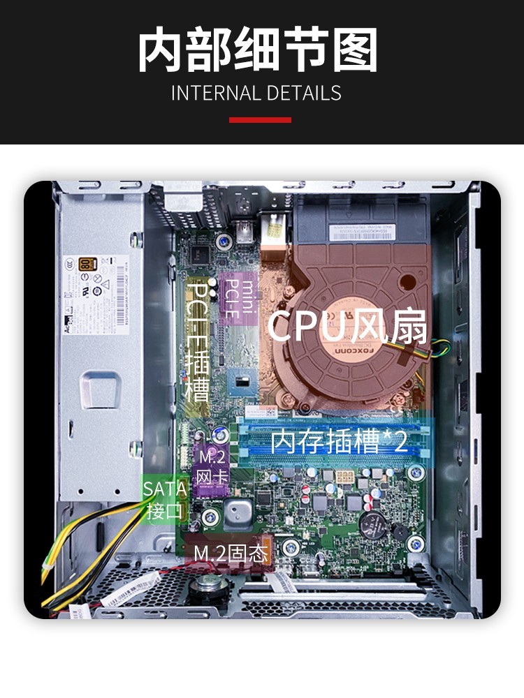 4l小机箱 主机 23.8英寸联想lecoo显示器 定制i5-10400 4g 1t dvd w7