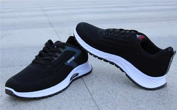 潮牌红蚂蚁夏季男士镂空网面鞋透气休闲鞋潮流运动鞋鞋软底跑步鞋网鞋