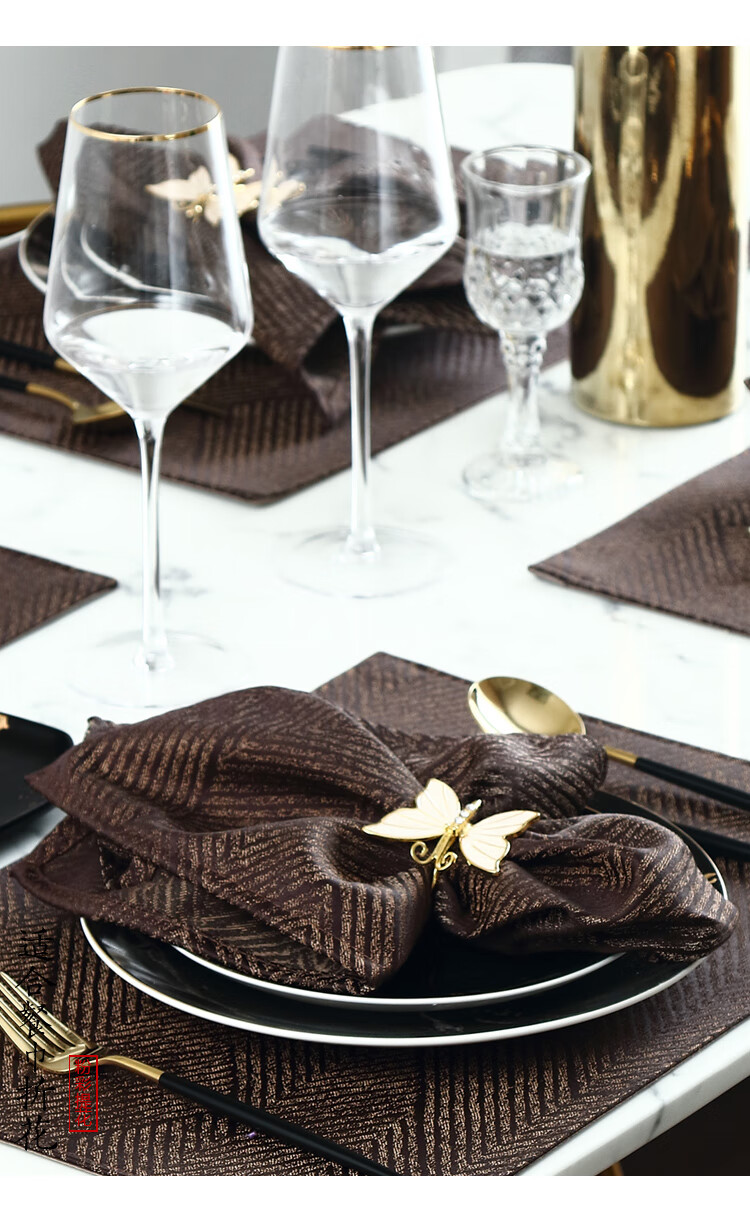 新品上市口布环扣 餐巾餐环扣欧式西餐餐巾折花布口布酒店餐厅装饰