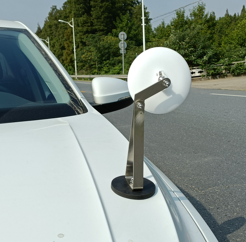 教练车辅助后视镜加装机盖磁铁专用倒车头前镜子吸盘式盲区小圆镜 大d