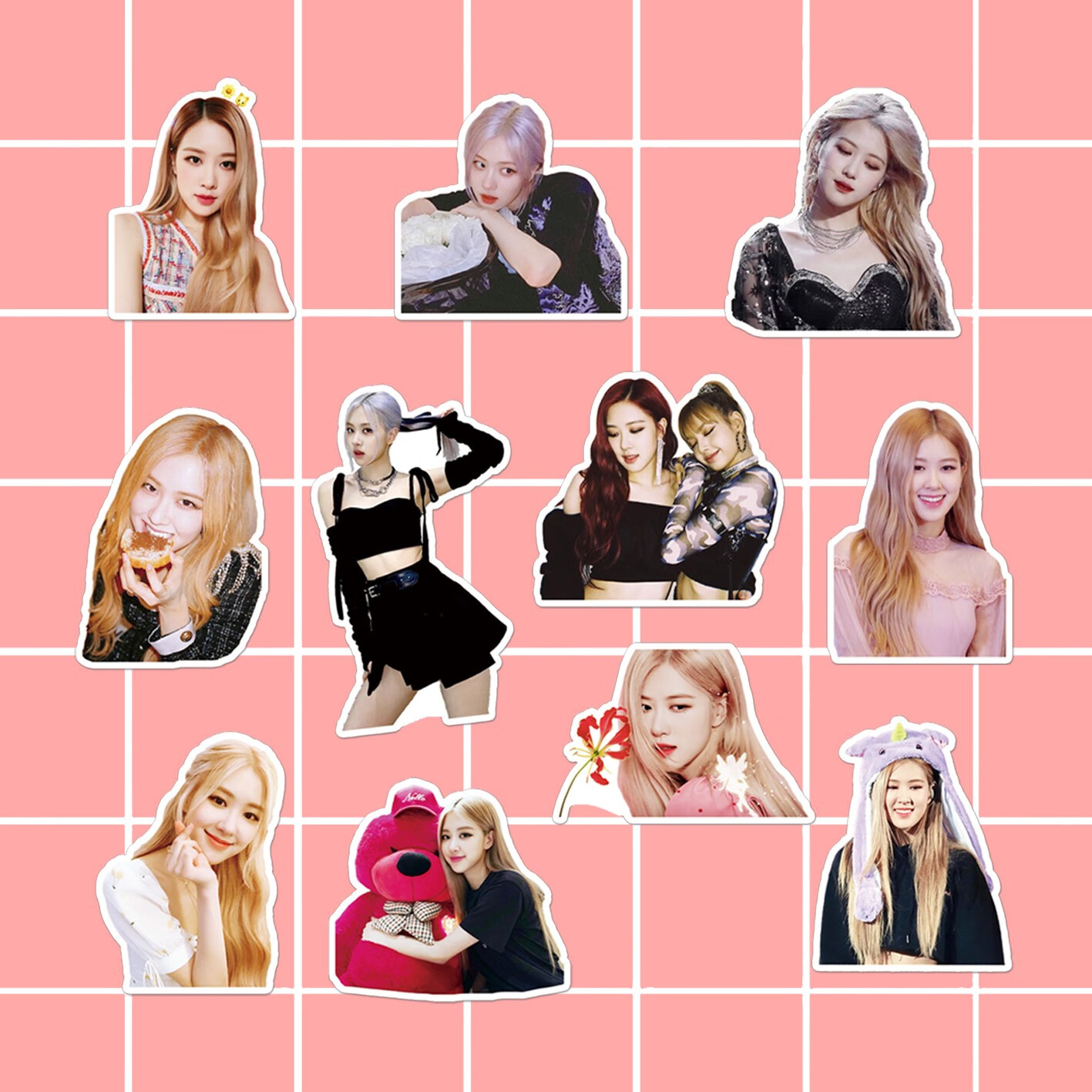 高档blackpink手帐贴纸lisa金智妮jennie金智秀周边手机电脑贴画生日